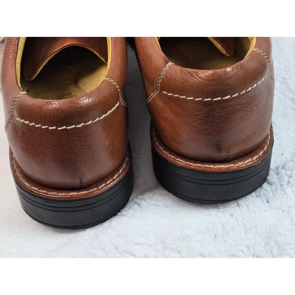 SANDRO Comfort Gel Mens Brown Leather Lace‎ Up Shoes Size 11 D